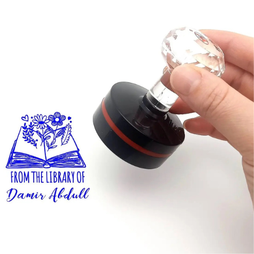 Round Stamp Personalized your own Logo Customized Self Inking Stamp Rubber Stamp